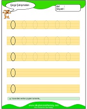 okul öncesi çizgi çalışma sayfaları